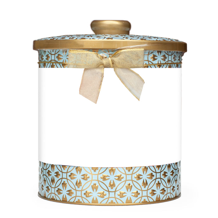 Embossed Cookie Jar Tin