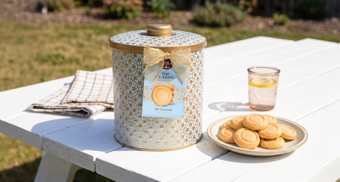 Embossed Cookie Jar Tin